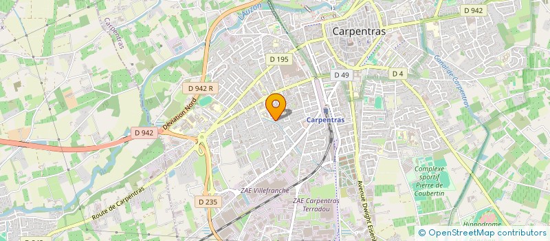 localisation de l'entreprise CARPIVA  CARPENTRAS