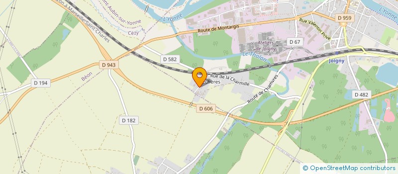 localisation de l'entreprise CARPLAMA à JOIGNY