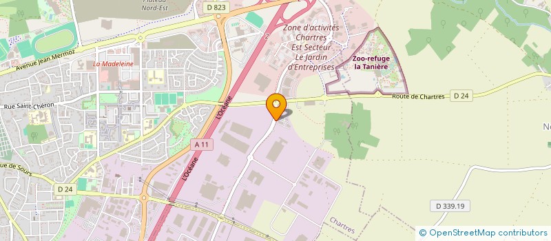 localisation de l'entreprise CARPRASSUR COURTAGE à CHARTRES