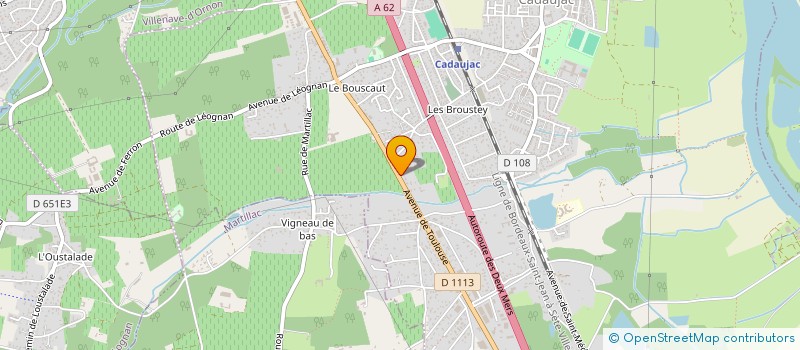 localisation de l'entreprise CARPROPLUS  CADAUJAC