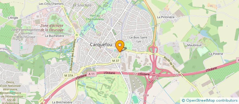 localisation de l'entreprise CARQUEFOU BASKET  CARQUEFOU