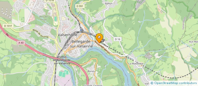 localisation de l'entreprise CARR'DECO à VALSERHONE