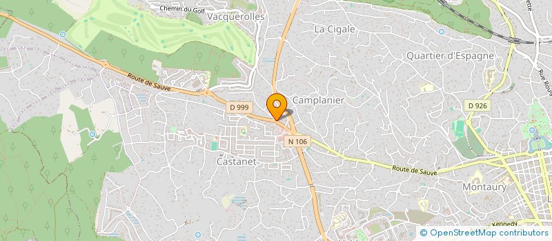 localisation de l'entreprise CARR? DES PINS  NIMES