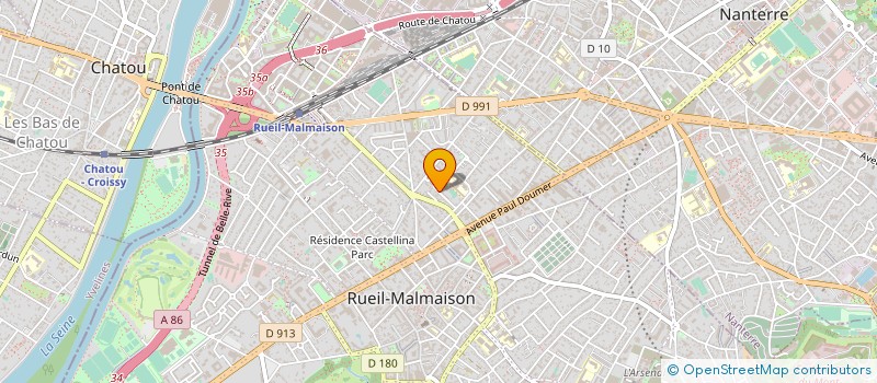 localisation de l'entreprise CARRAH à RUEIL-MALMAISON
