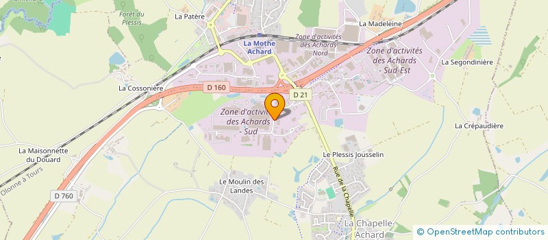 localisation de l'entreprise CARRAIMAD  LES ACHARDS