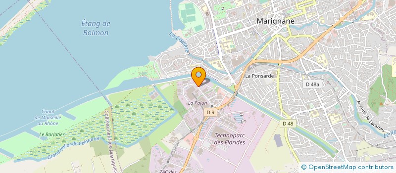 localisation de l'entreprise CARRARA à MARIGNANE