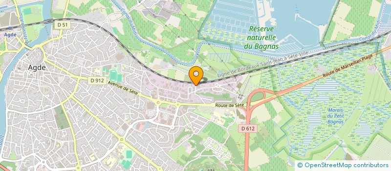 localisation de l'entreprise CARRARA INDIVISION  AGDE