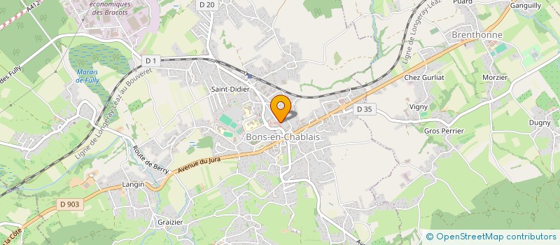 localisation de l'entreprise CARRARD  BONS-EN-CHABLAIS