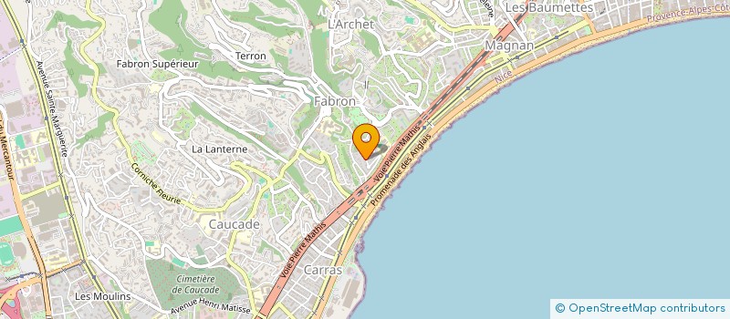 localisation de l'entreprise CARRAS 257 à NICE