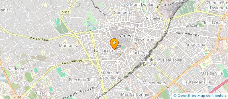 localisation de l'entreprise CARRAUD RENO  NIMES