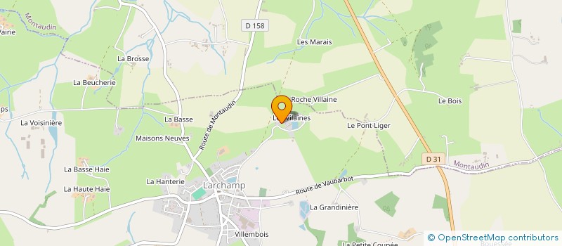 localisation de l'entreprise CARRE 2.2  LARCHAMP