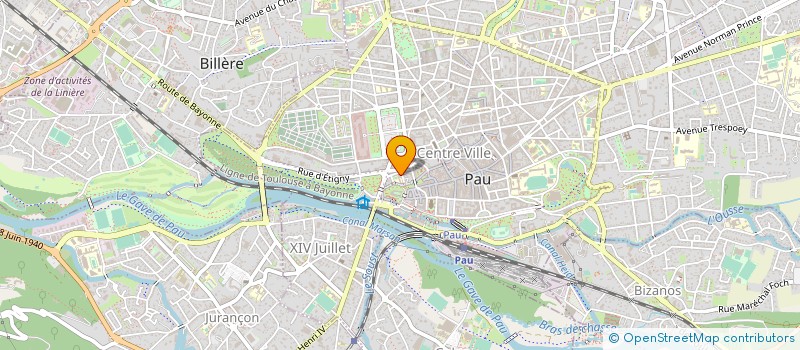 localisation de l'entreprise CARRE 4 à PAU