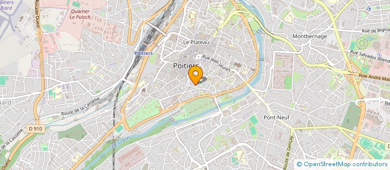 localisation de l'entreprise CARRE  POITIERS