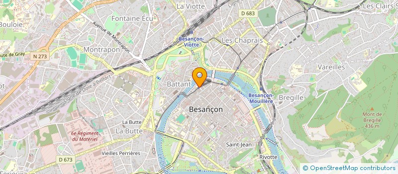 localisation de l'entreprise CARRE  BESANCON