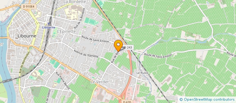 localisation de l'entreprise CARRE  LIBOURNE