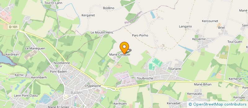 localisation de l'entreprise CARRE  BADEN