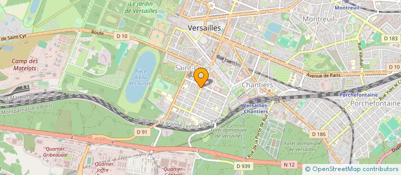 localisation de l'entreprise CARRE BIO VERSAILLES à VERSAILLES