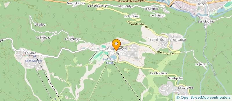 localisation de l'entreprise CARRE BLANC 1550 à COURCHEVEL