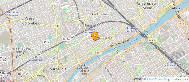 localisation de l'entreprise CARRE BLANC à COURBEVOIE