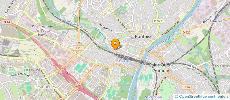 localisation de l'entreprise CARRE BLANC SNC à PONTOISE
