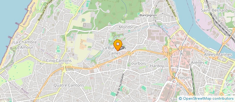 localisation de l'entreprise CARRE CHROMA à ANGLET