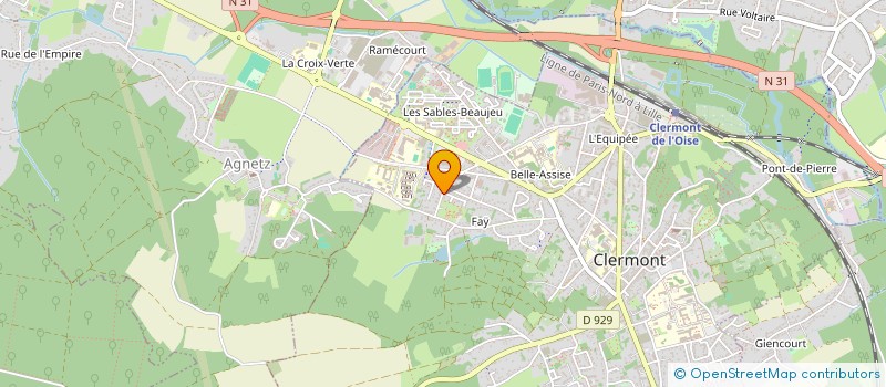 localisation de l'entreprise CARRE COLOR  CLERMONT