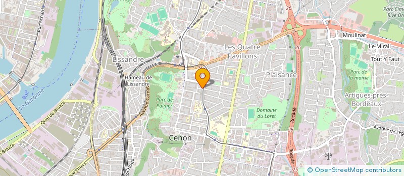 localisation de l'entreprise CARRE CONSTRUCTIONS  CENON