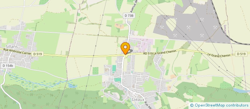 localisation de l'entreprise CARRE CONSULT  IZEAUX