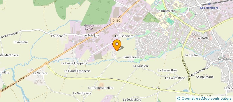 localisation de l'entreprise CARRE COULEURS à LES HERBIERS
