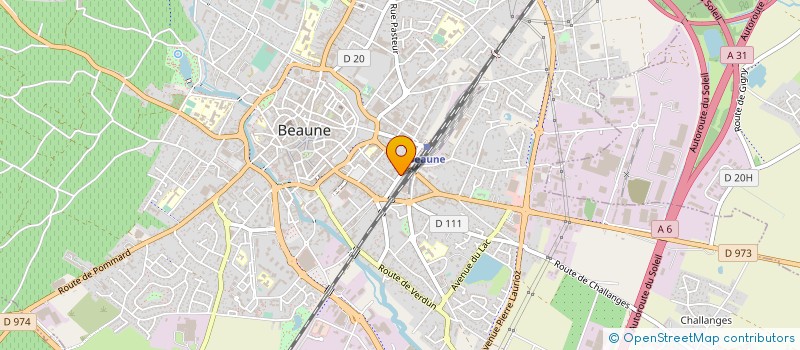 localisation de l'entreprise CARRE-COURBIN & CIE à BEAUNE
