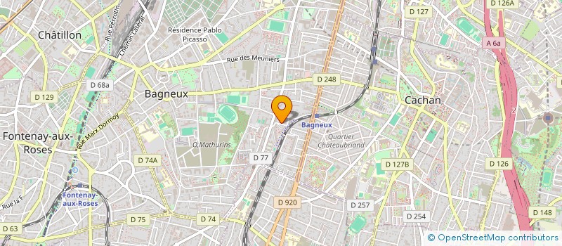 localisation de l'entreprise CARRE CREA à BAGNEUX