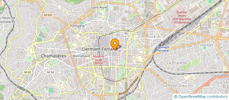 localisation de l'entreprise CARRE CREPERIE  CLERMONT-FERRAND