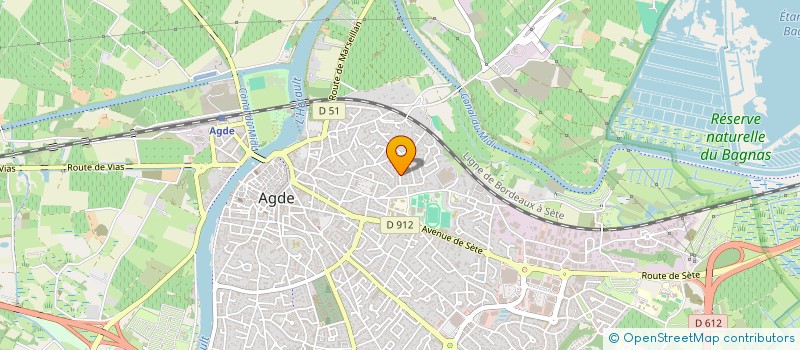 localisation de l'entreprise CARRE D ALBERTINI  AGDE