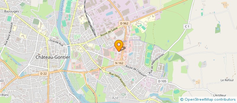 localisation de l'entreprise CARRE D'ARE  CHATEAU-GONTIER-SUR-MAYENNE