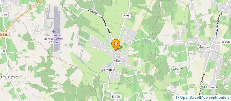 localisation de l'entreprise CARRE D'ART PEINTURE  ALIX