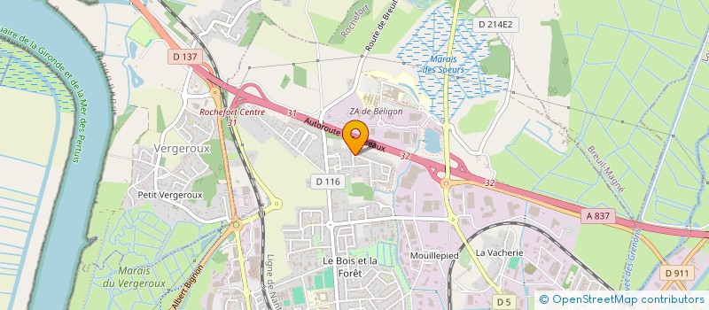 localisation de l'entreprise CARRE D'AS  ROCHEFORT