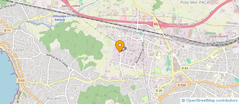 localisation de l'entreprise CARRE D'AS à SIX-FOURS-LES-PLAGES