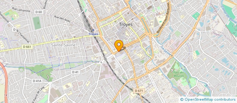 localisation de l'entreprise CARRE D'AS à TROYES