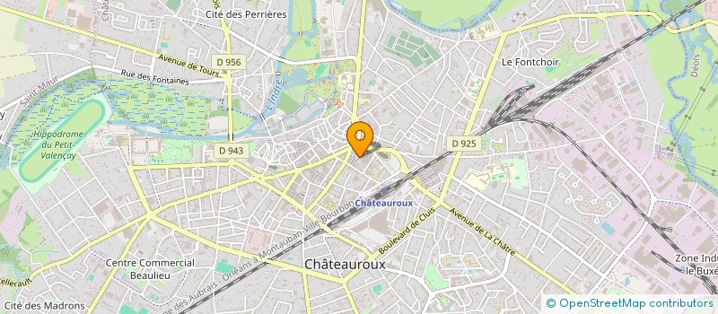 localisation de l'entreprise CARRE D'AS à CHATEAUROUX