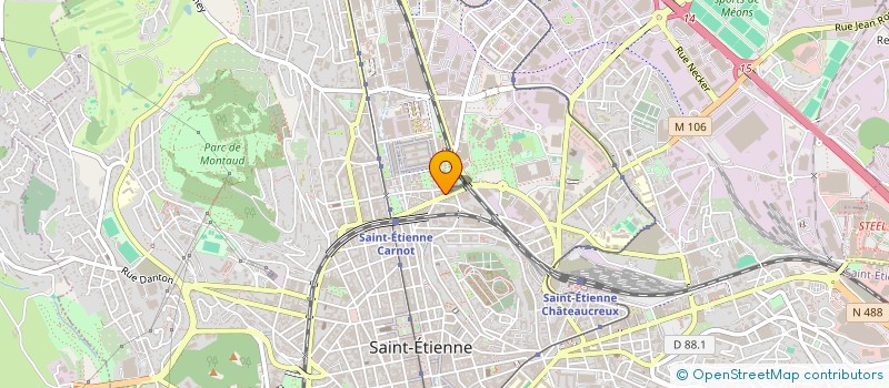 localisation de l'entreprise CARRE D'AS  SAINT-ETIENNE