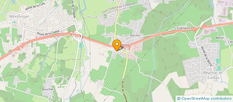 localisation de l'entreprise CARRE D'AS IMMOBILIER  BEYCHAC-ET-CAILLAU