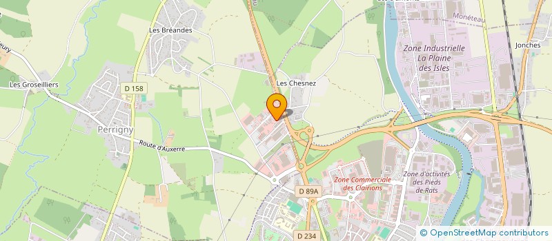 localisation de l'entreprise CARRE D'AUR  PERRIGNY