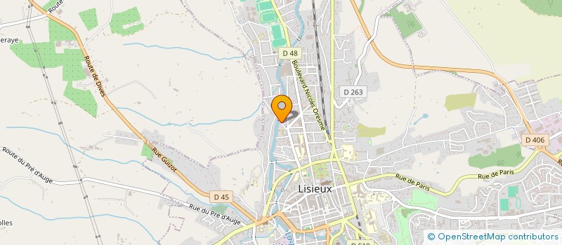 localisation de l'entreprise CARRE D'O à LISIEUX