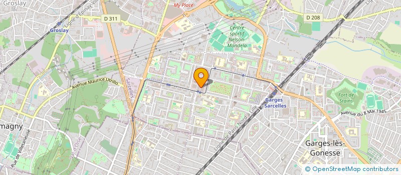 localisation de l'entreprise CARRE D'OR à SARCELLES