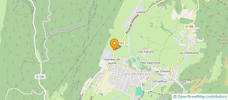 localisation de l'entreprise CARRE DE VIE  LANS-EN-VERCORS