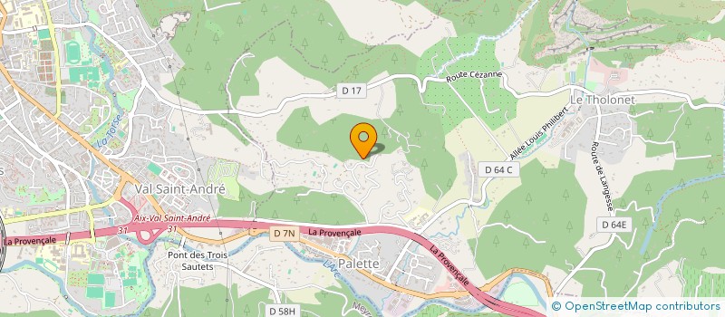 localisation de l'entreprise CARRE DORE  LE THOLONET