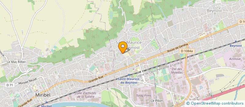 localisation de l'entreprise CARRE DU TEMPS à SAINT-MAURICE-DE-BEYNOST