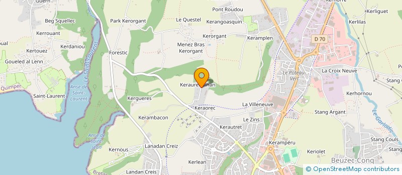 localisation de l'entreprise CARRE ENERGIES à CONCARNEAU