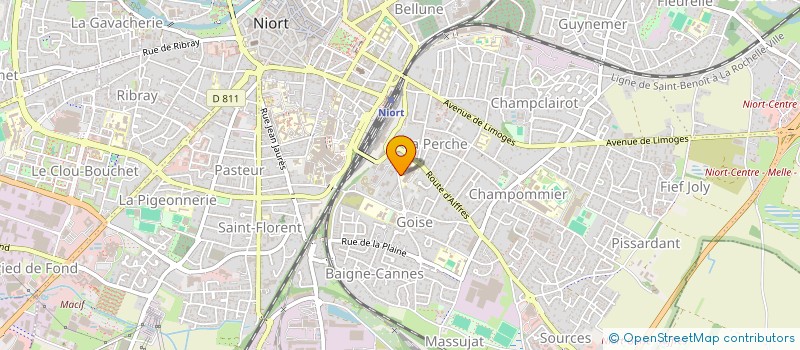 localisation de l'entreprise CARRE ESTHETIQUE  NIORT