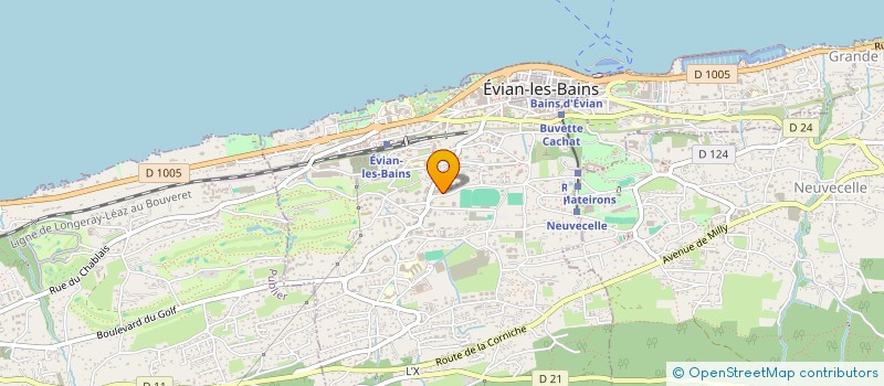 localisation de l'entreprise CARRE GURNEL  EVIAN-LES-BAINS